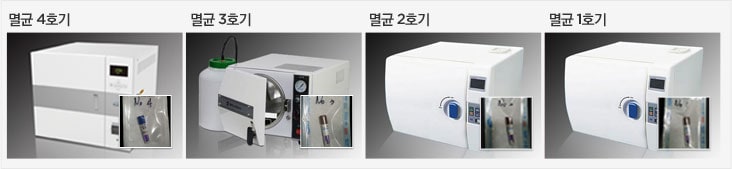 멸균전 생물학적 지시기를 멸균기에 삽입